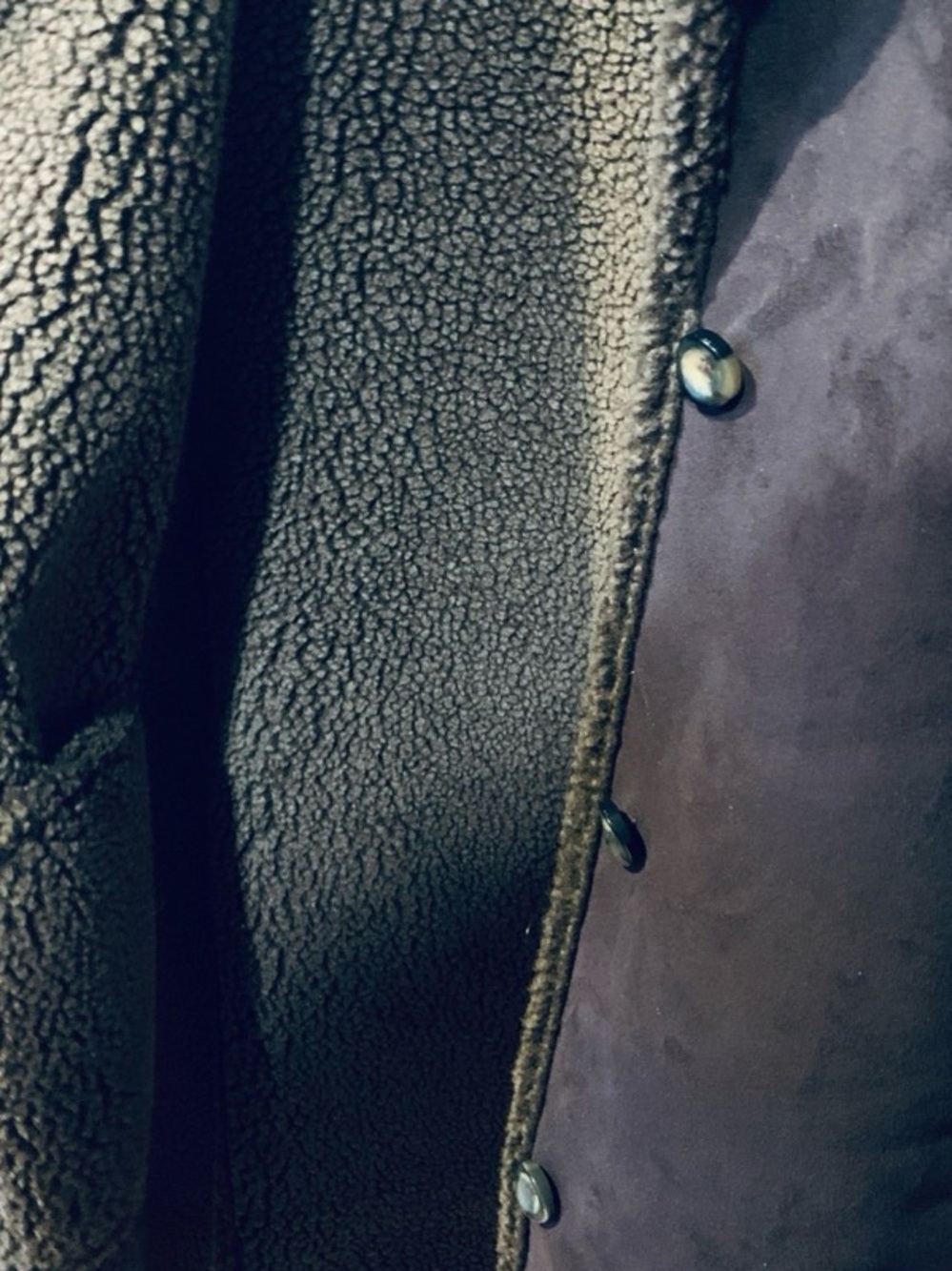 L.L. BEAN FAUX SUEDE SHERPA LINED Coat - Picture 5 of 14